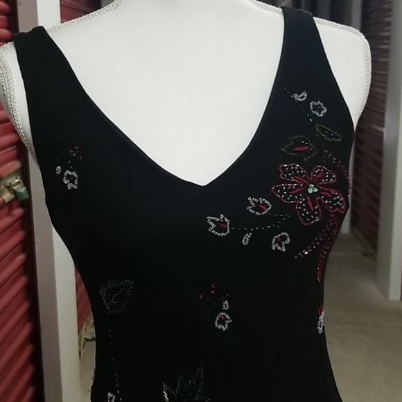 Sue Wong Beaded Cocktail Dress - Picture 2 of 4